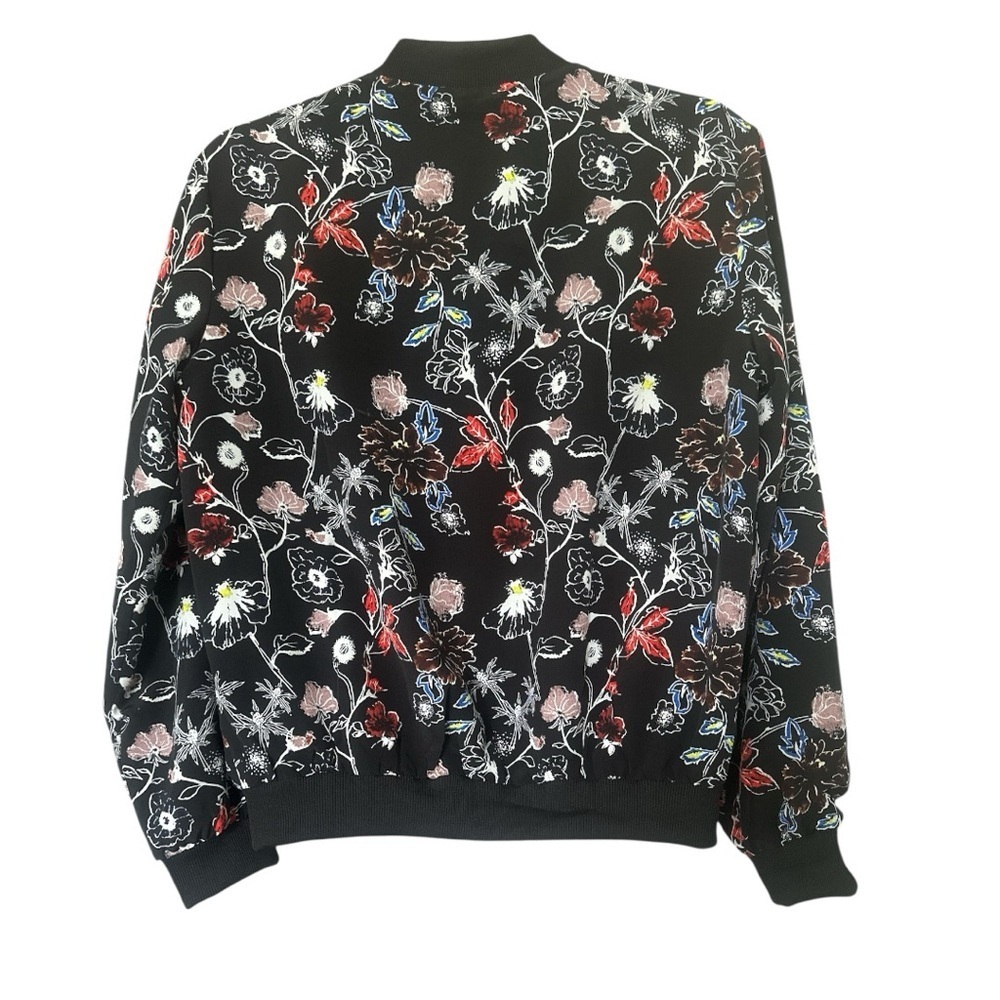 Philosophy Multicolor Floral Women's Bomber Jacket Oversized Layer Sz S Full Zip - Picture 2 of 11